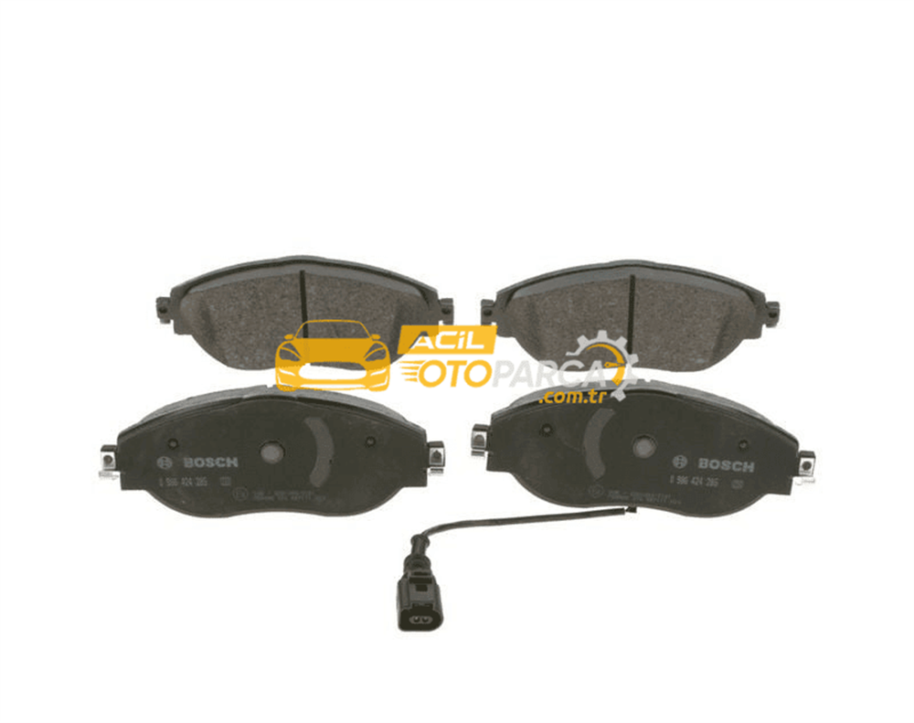Volkswagen BOSCH 0986424285 | Fren Balata Ön 13-Golf.VII-Caddy-Jetta-Passat-A3 Fişli