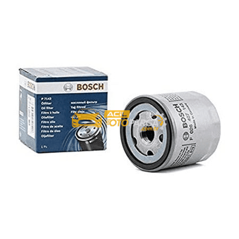Volkswagen BOSCH F026407143 | Volkswagen Golf 7 1.2 / 1.4 TSI Motor Yağ Filtresi