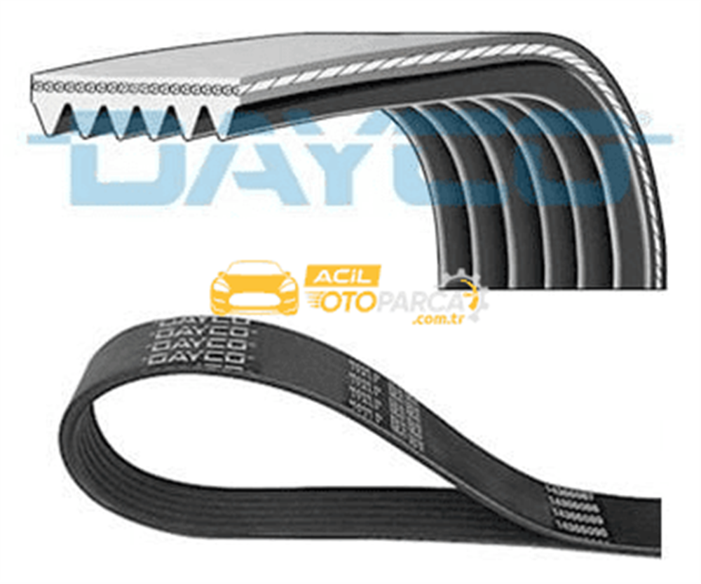 Volkswagen DAYCO 6PK1004S | Kanallı Kayış 2008-208-3008 I-II-5008-508-Partner-Berlingo-C4 II-Cactus-Picasso-Jumpy