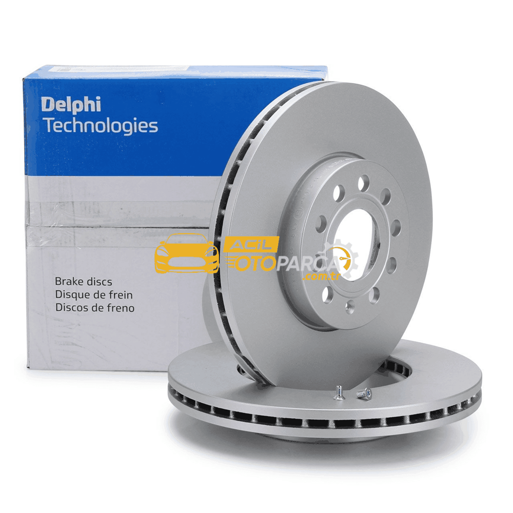 Volkswagen DELPHI BG3833 | Volkswagen Golf 5 2005-2008 Model Arası Ön Fren Disk Takımı