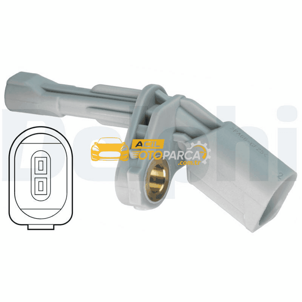 Volkswagen DELPHI SS20571 | ABS Sensörü Arka Sağ Passat 11-15 CC 09-12 Tiguan 12-Touran 11-15 Q3 12-14 Sharan Alhambra 11-16