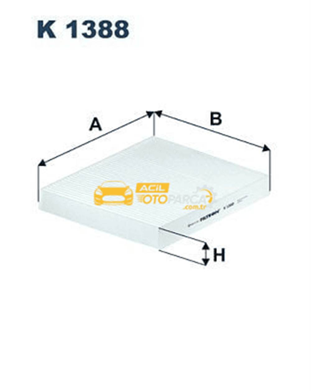 Volkswagen FILTRON K1388 | Kabin Filtresi (VW Volkswagen Polo VI 17-/ Seat Arona-Ibiza 17-/ Audi A1 2010-18)