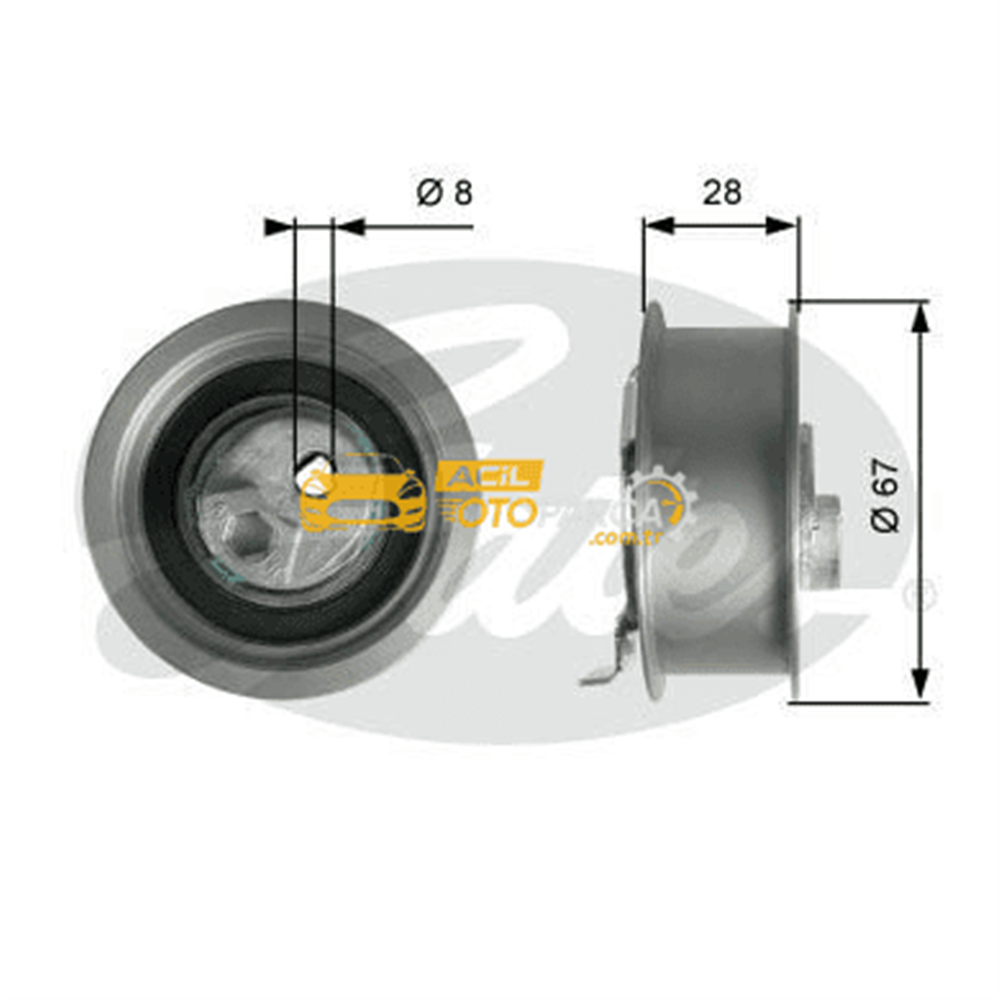 Volkswagen GATES T43237 | Triger Gergisi 05 > Psst-Jtta-Golf.V-Tou-Oct-Tld-A3-A4 2.0Fsi-Tfsi