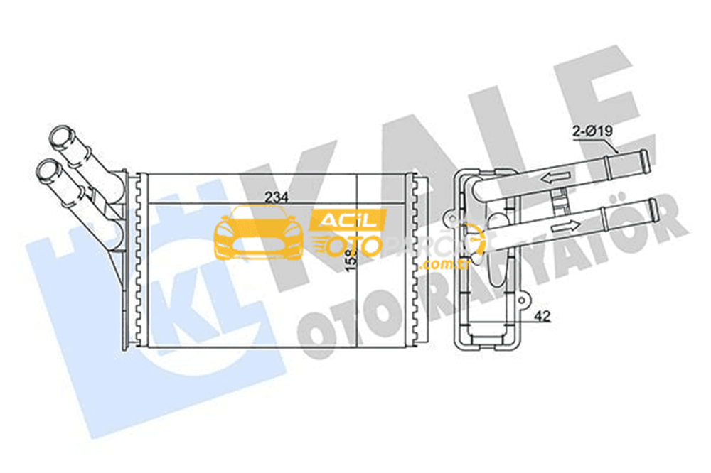 Volkswagen KALE 347370 | Kalorifer Radyatörü 97-01 Passat