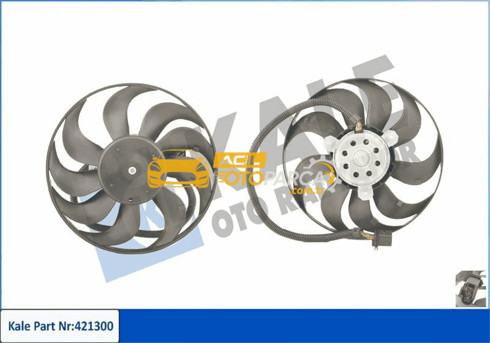 Volkswagen KALE 421300 | Fan Motoru Küçük Olan (220 / 60W 290mm) Bora Bcb A3 Tt Cordoba Ibiza IV Ibiza V Ibiza V Leon