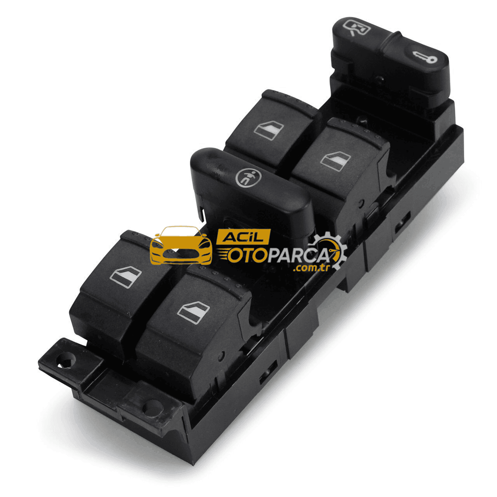 Volkswagen KRA 04050112 | Volkswagen Passat 1997-2005 Cam Açma Düğmesi Sol (Sürücü) 4 Lü