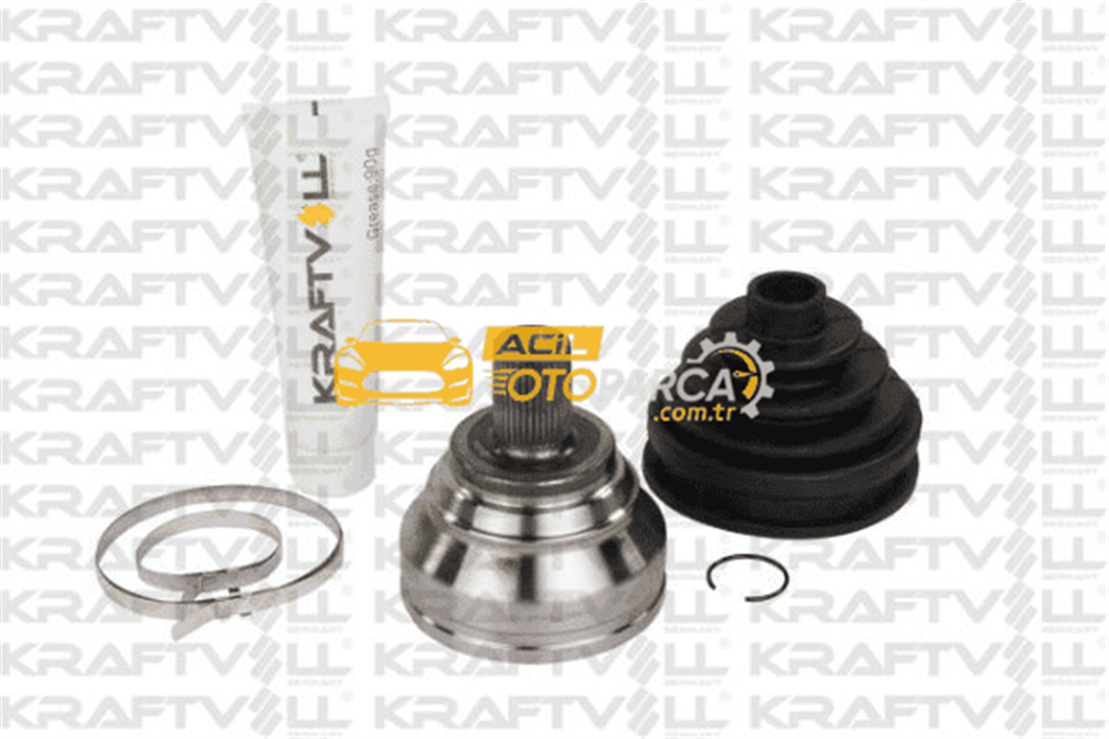 Volkswagen KRAFTVOLL 01020107 | Aks Kafası Dıs Passat Caddy 10-Golf V Jetta Touran A3 03-13 Altea 04-Leon 06-12 Toledo 04-09