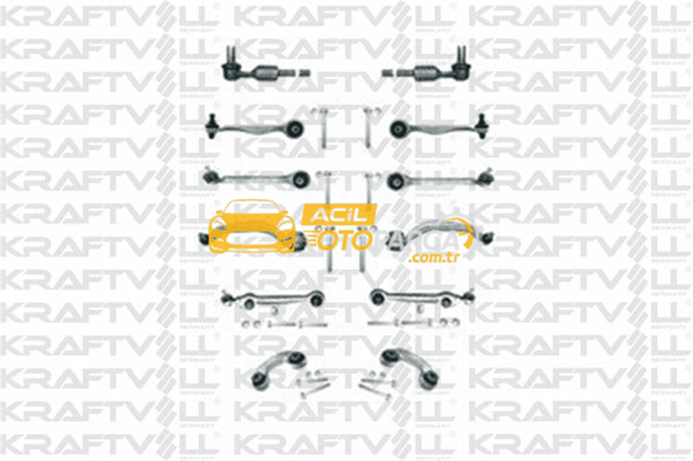 Volkswagen KRAFTVOLL 13050880 | Ön Alt Takım Kit (Civata Ve Somun) A4 A6 Passat 96-05 Ahl Anb Aeb Adr Ahh Afn Aml Arg Akn