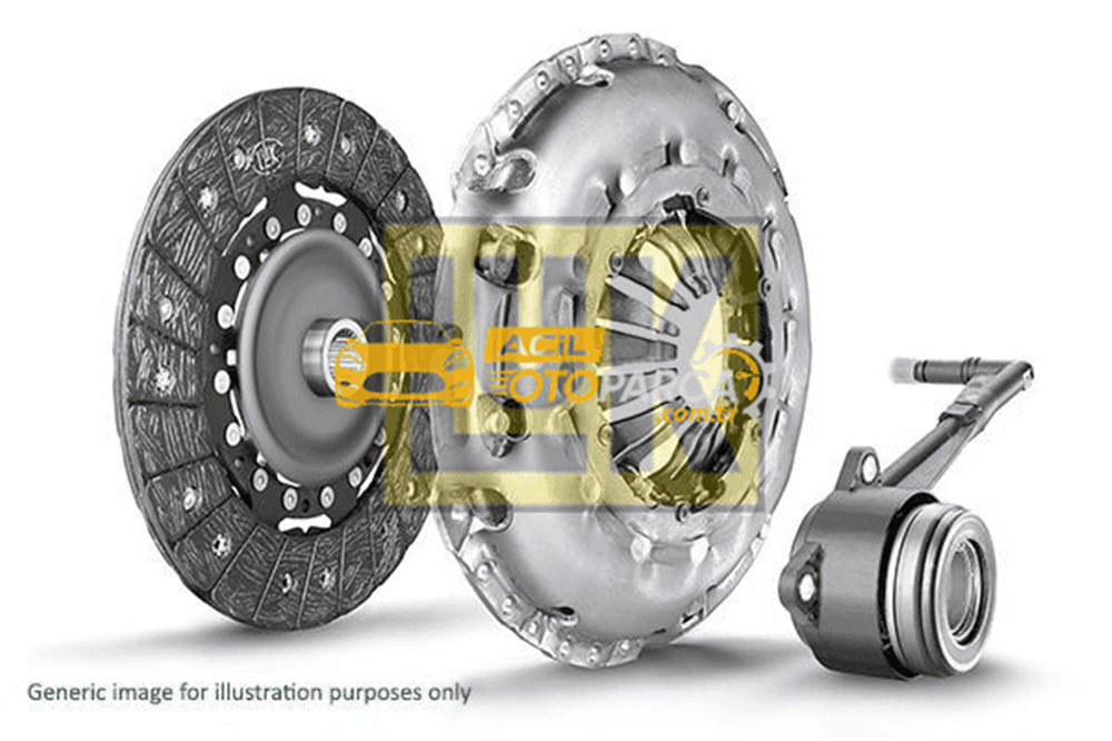Volkswagen LUK 624339533 | Debriyaj Seti Rulmanlı Tiguan 2.0 TDI Cba Cff Cfg 07-18 Alhambra 2.0 TDI 10-Sharan 2.0 TDI 10 -