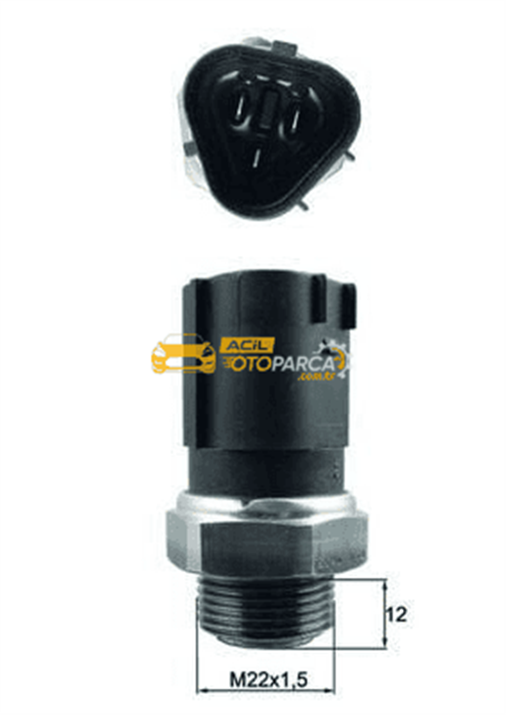 Volkswagen MAHLE TSW65 | Termostat / Fan Müşürü 95-84C102-91C 3Pın VW Caddy 04-15 Golf 98-14 Polo 02 Audi A3 97-13 Seat Leon 00-13