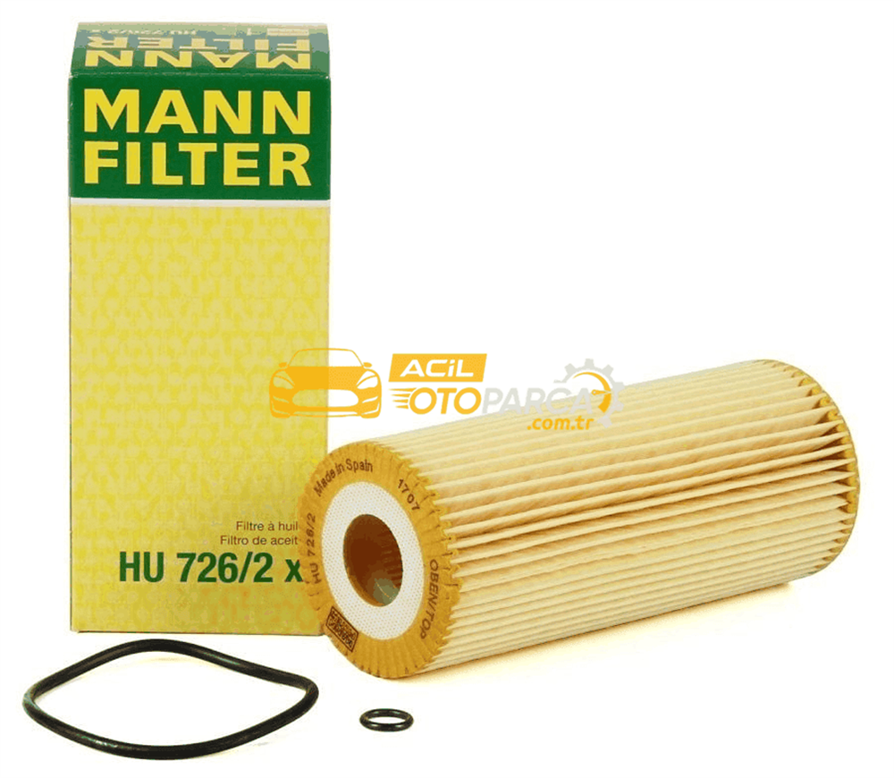 Volkswagen MANN HU726-2X | Volkswagen Golf 4 1.9TDI Yağ Filtresi