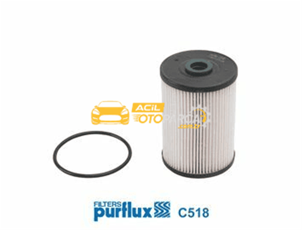 Volkswagen PURFLUX C518 | Mazot Filtresi 04-Golf.5-Caddy-Jetta 1.6Tdi-1.9-2.0Tdi