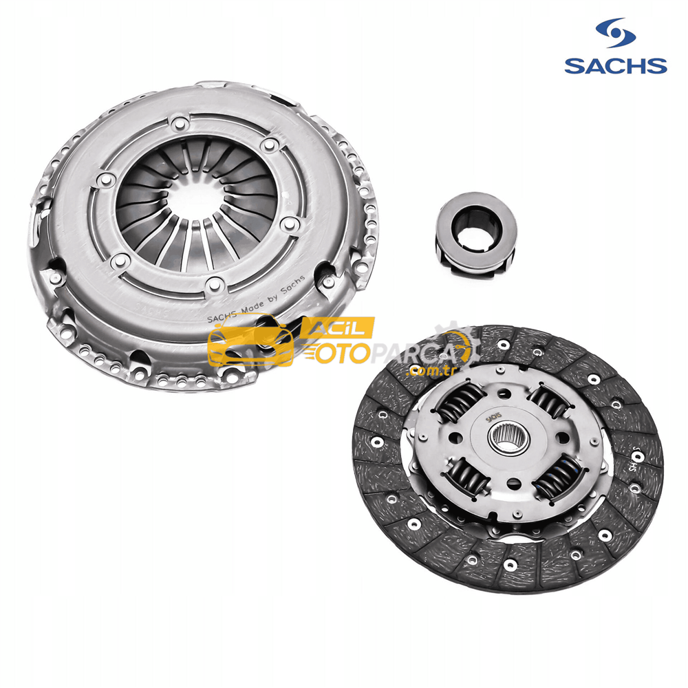 Volkswagen SACHS 3000951575 | Volkswagen Polo 2006/2009 Model Arası 1.4TDI BNM Motor Debriyaj Set Ve Bilya
