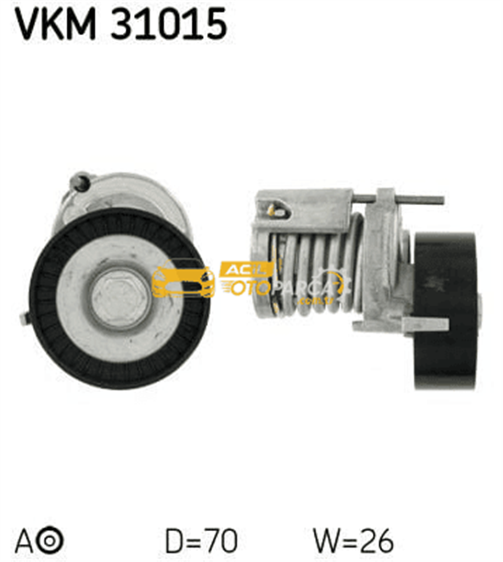 Volkswagen SKF VKM31015 | VW Polo 1.4 Şarj Rulmanı 030145299C