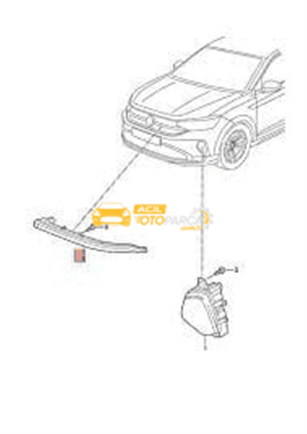 Volkswagen VAG / ORJINAL 2G7941653 | Volkswagen Taigo Panjur Sol Led Orijinal