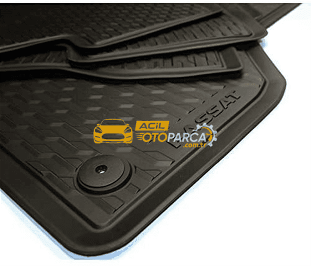 Volkswagen VAG / ORJINAL 3C1061500A82V | Volkswagen Passat 2011-2014 Model Arası Orijinal Kauçuk Paspas Takımı Siyah Renk