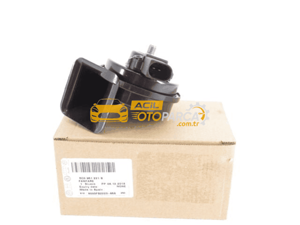 Volkswagen VAG / ORJINAL 5C0951223C | Volkswagen Jetta 2006 Model Sonrası Yüksek Ses Korna Orijinal