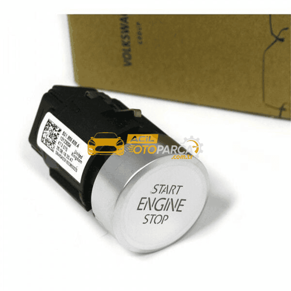 Volkswagen VAG / ORJINAL 5G1959839B3Q7 | Volkswagen Golf 2013 Model Sonrası Start Stop Tuşu Orijinal