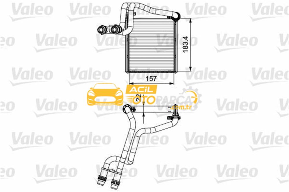 Volkswagen VALEO 811536 | Kalorifer Radyatörü (VW Golf 10-14 Jetta 11-18)