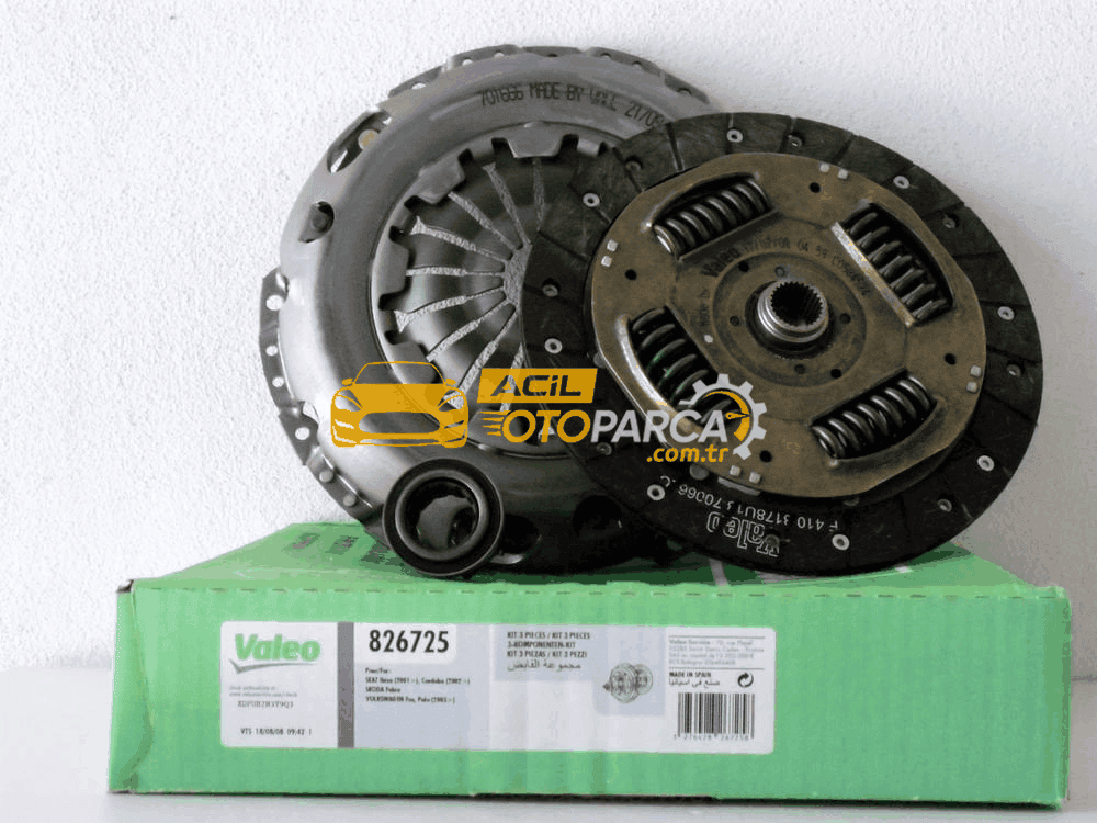 Volkswagen VALEO 826725 | Volkswagen Polo 2006/2009 Model Arası 1.4TDI BNM Motor Debriyaj Set Ve Bilya