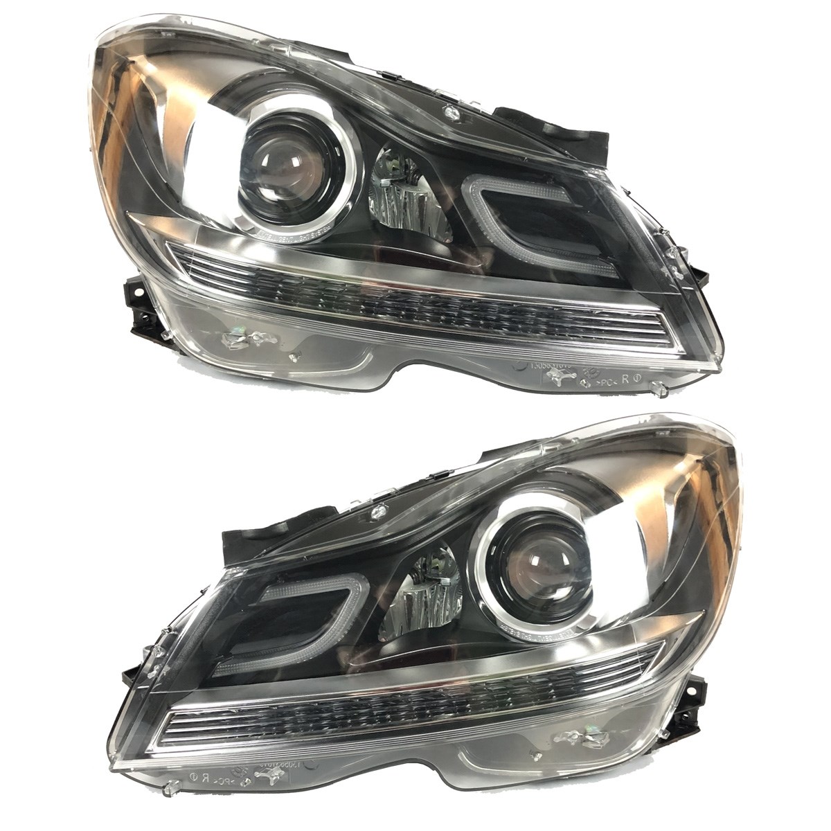 W204 FAR SETİ LED (MAKYAJLI KASA İÇİN) 2012-2014 HALOJEN İÇİN