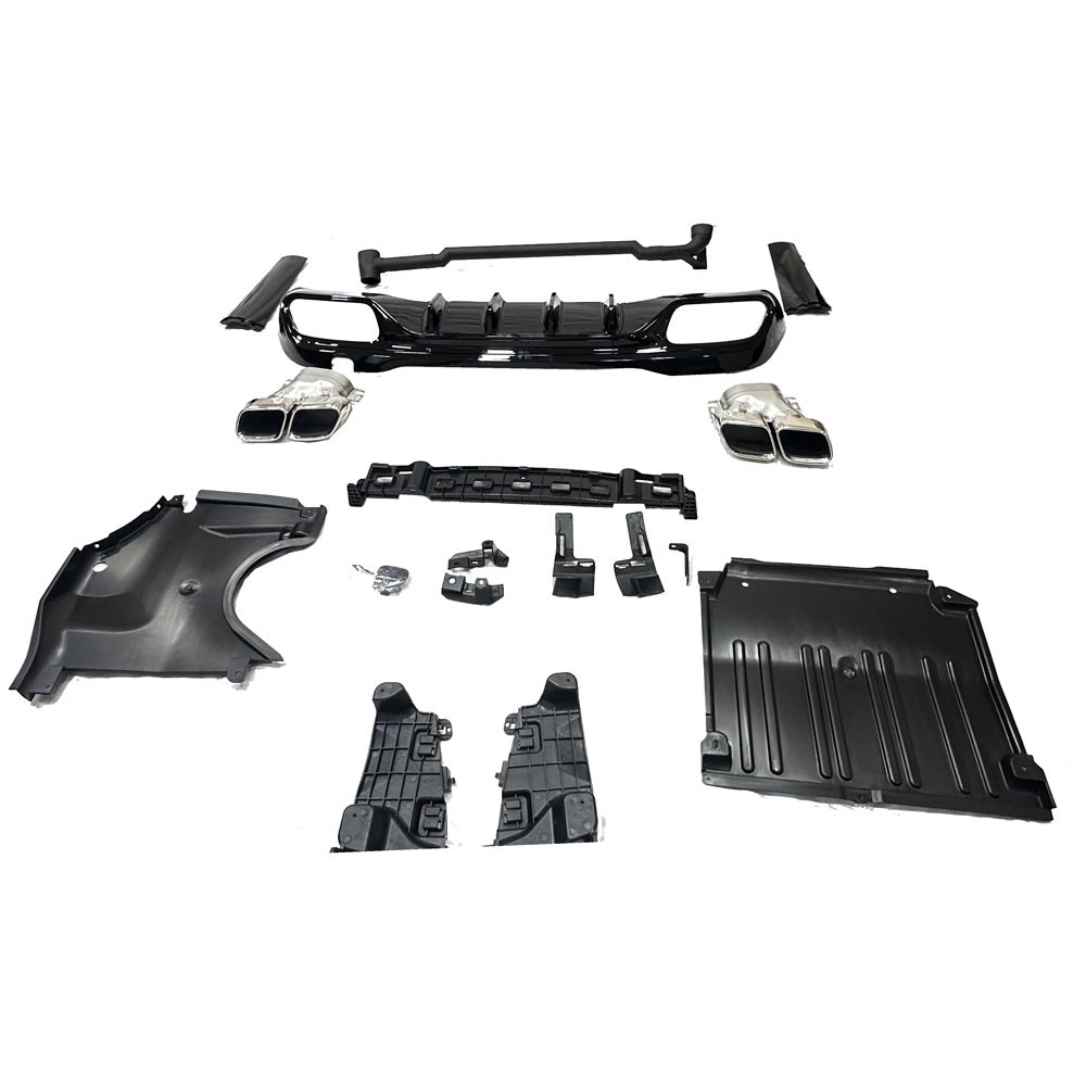 W206 DİFÜZÖR C63 + EGSOZ UCU C63 SİLVER