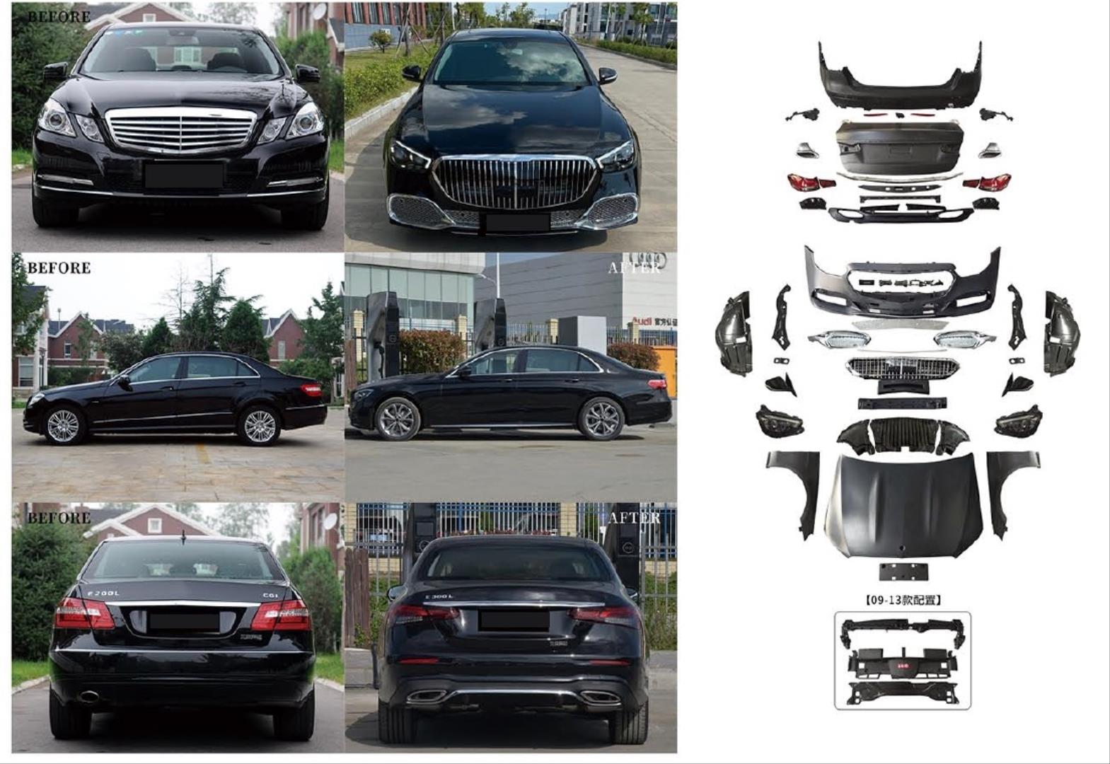 W212 (2011-2013)  İÇİN 2020+ W213 MAYBACH GÖRÜNÜM FULL FACELIFT BODY KIT