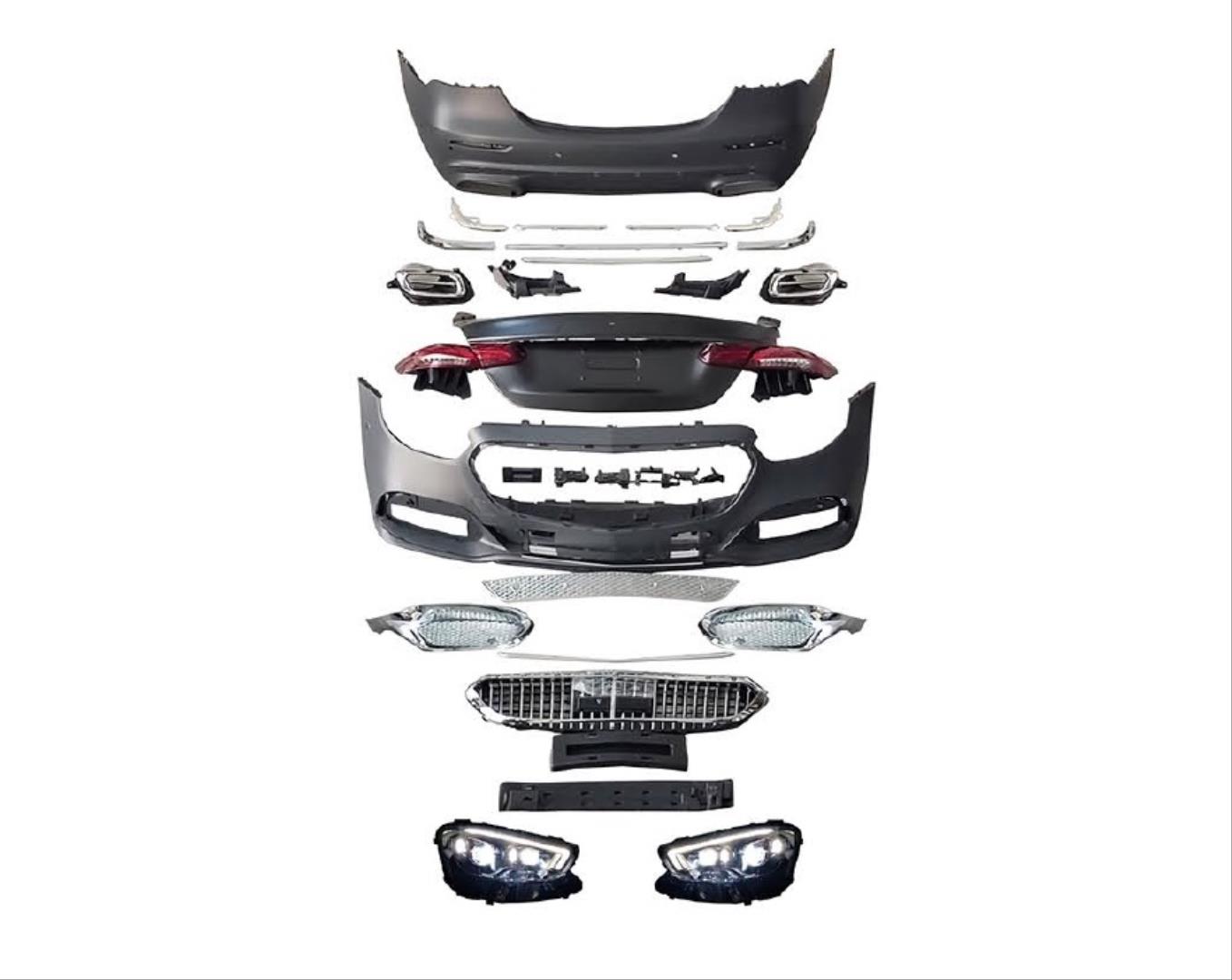 W213 2016-2019 E SERISI İÇİN 2020+ MAYBACH GÖRÜNÜM BODY KIT   