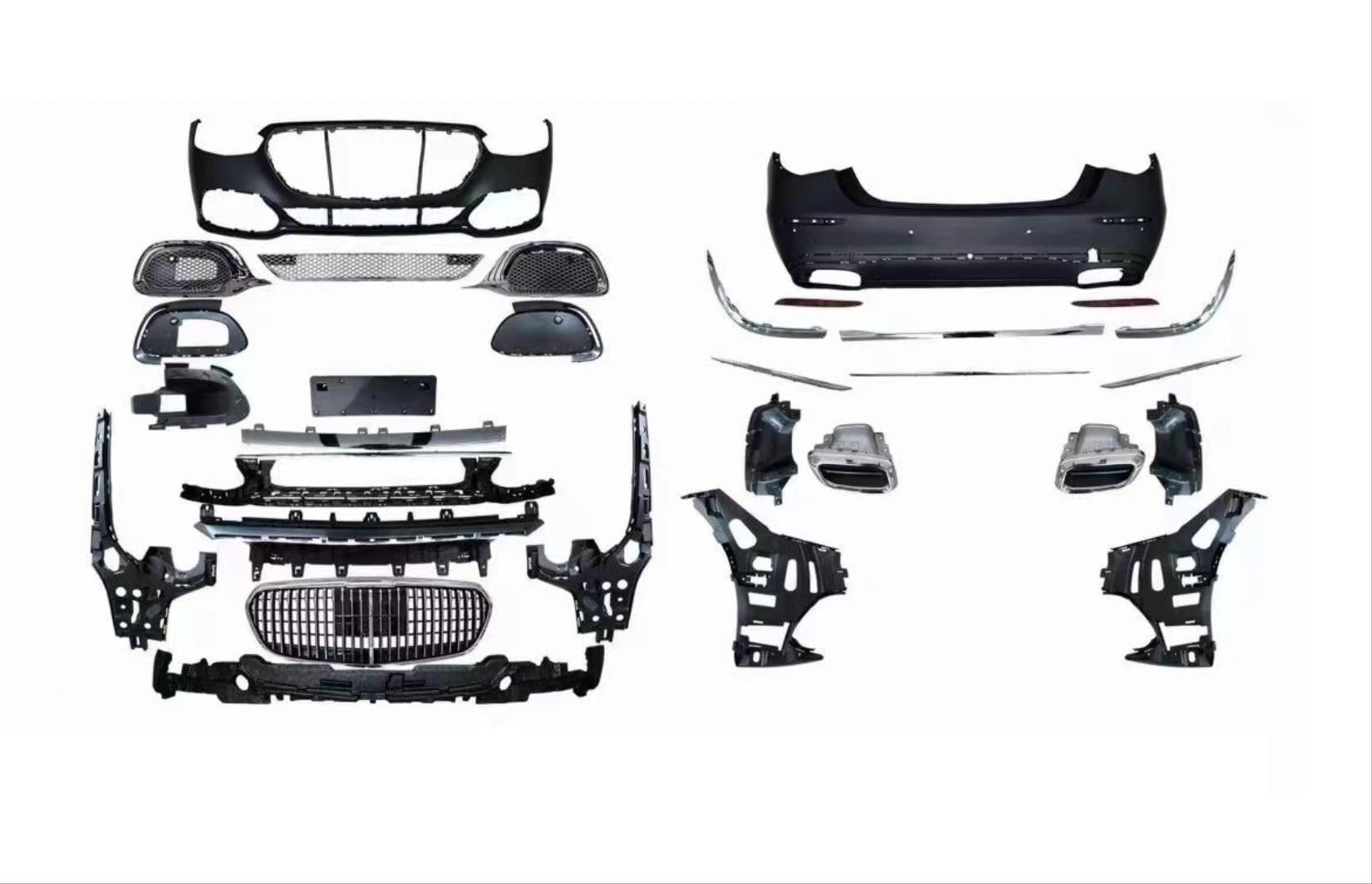 W223 S SERISI IÇIN UYUMLU 2021+ MAYBACH GÖRÜNÜM BODY KIT