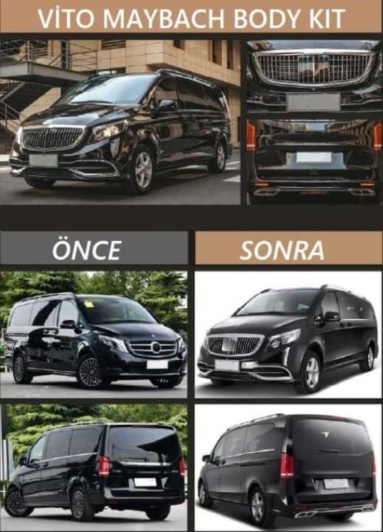 W447 VITO UYUMLU MAYBACH GÖRÜNÜM BODY KIT 2016-2023 (KAPUTSUZ VERSIYON)   