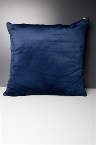 Kadife Kumaş Lacivert Yastık 40x40 Cm Dekoratif Ev Aksesuarları