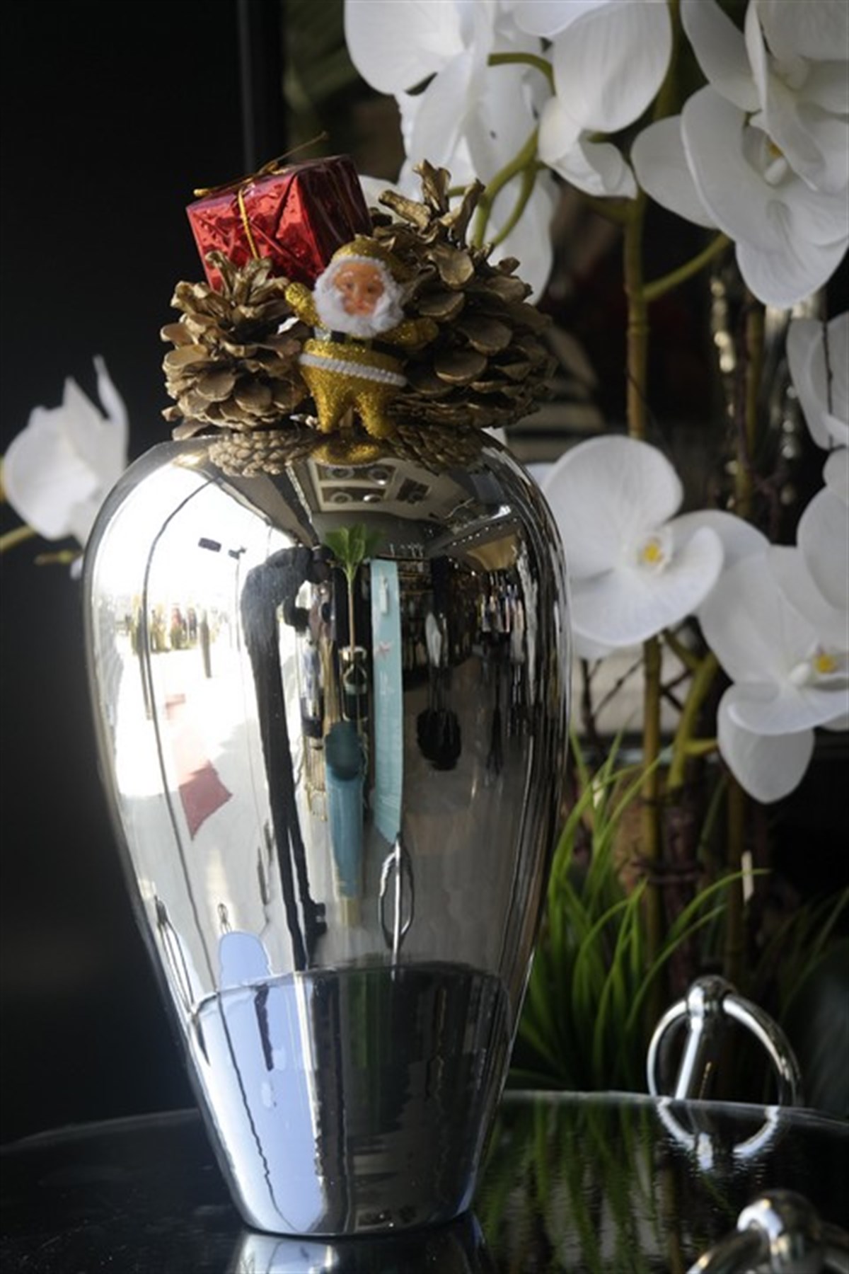 Gümüş Varank Kaplama Cam Vazo 25 Cm Fiyatları | Joy Home Accessories