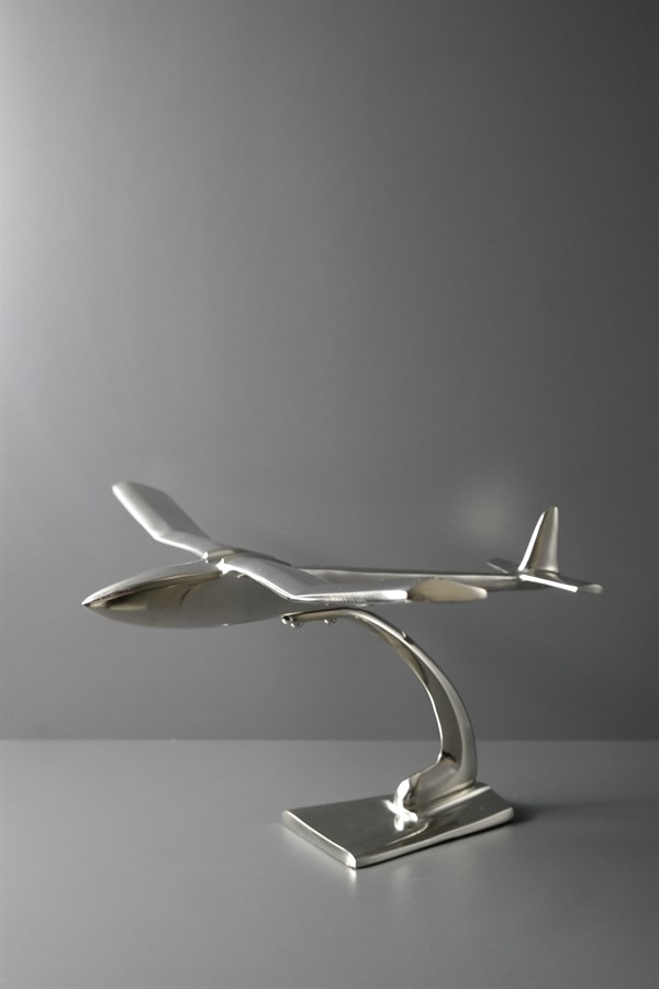 Metal Uçak Dekoratif 40 Cm