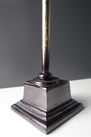 Bronz Metal Uzun Kaideli At Dekor 61 Cm