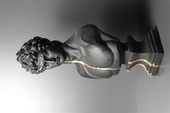 David Siyah Gold Detaylı Büst Dekoratif Obje