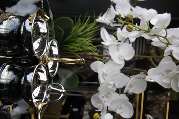 Gümüş Gold Metal Kuş Serisi 3lü Çerez Kase Dekoratif Kase