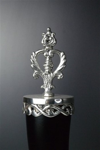 Gümüş Kaplama Pirinç Gövde Metal Boynuz Görünümlü Dekoratif Obje 44 Cm Dekoratif Obje