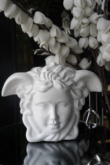 Versace Angelate Beyaz Seramik Vazo Küçük Dekoratif Vazo