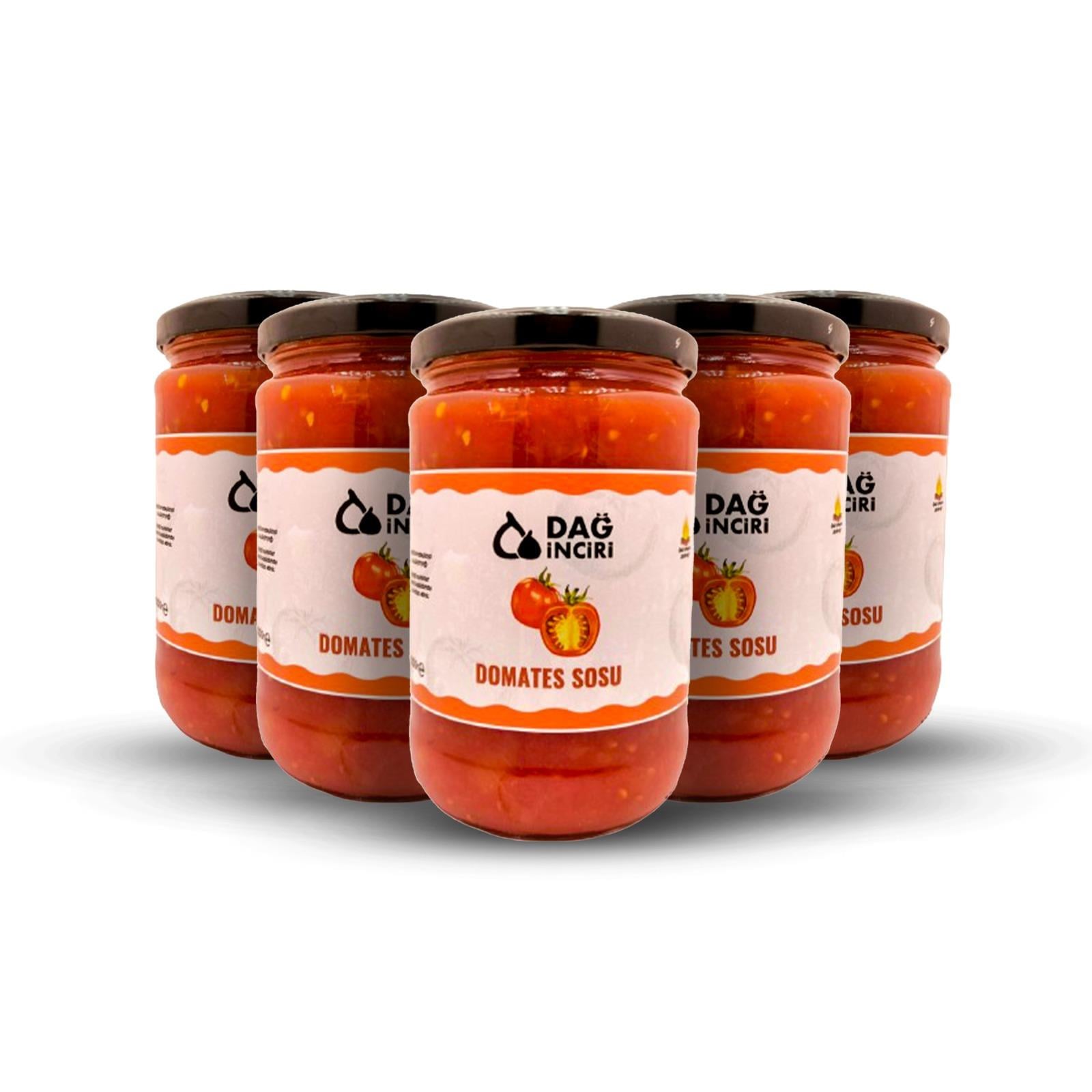 Domates Sosu 5`Li Paket  (Odun Ateşinde Hazırlanmış) 600 Gr