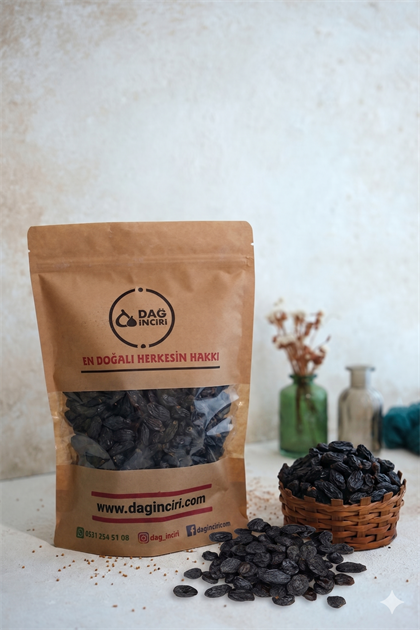 Çekirdekli Siyah Kuru Üzüm-1 Kg.