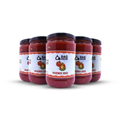 Menemen Sosu 5`Li Paket (Odun Ateşinde Hazırlanmış) 600 Gr