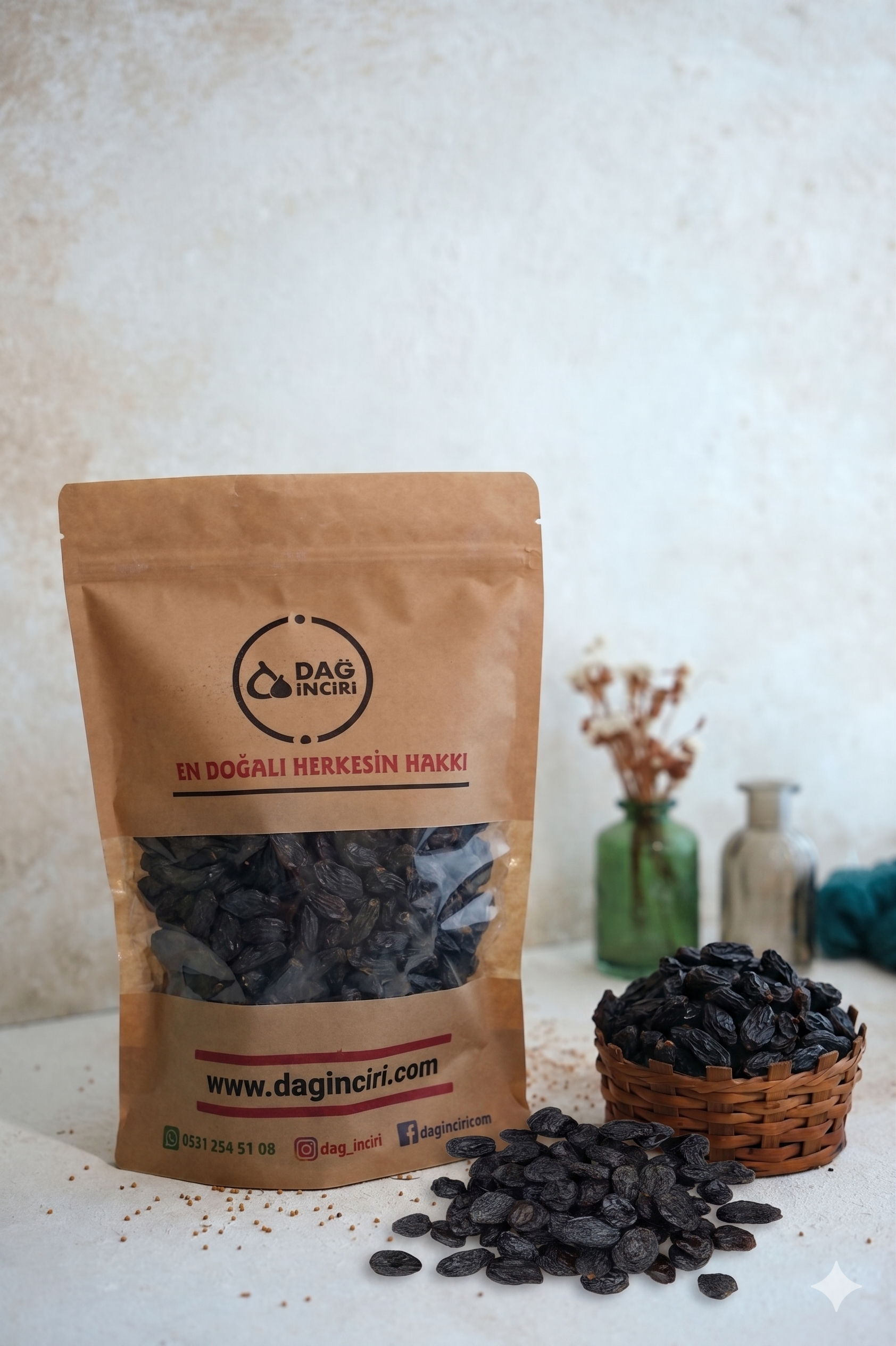 Çekirdekli Siyah Kuru Üzüm-1 Kg.