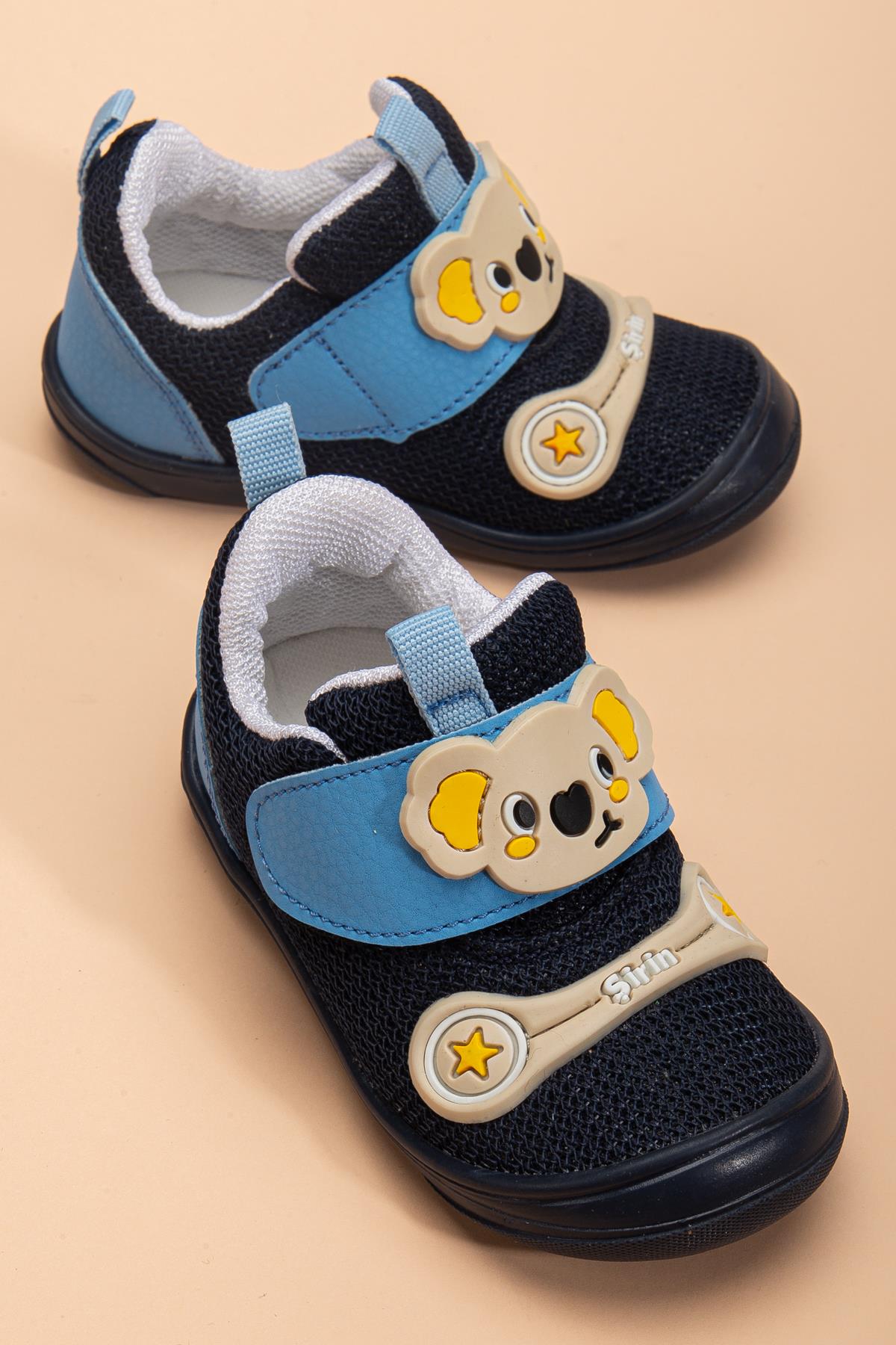 AYICIK ANORAK CIRTLI ERKEK İLKADIM BEBE AYAKKABIMAVİ