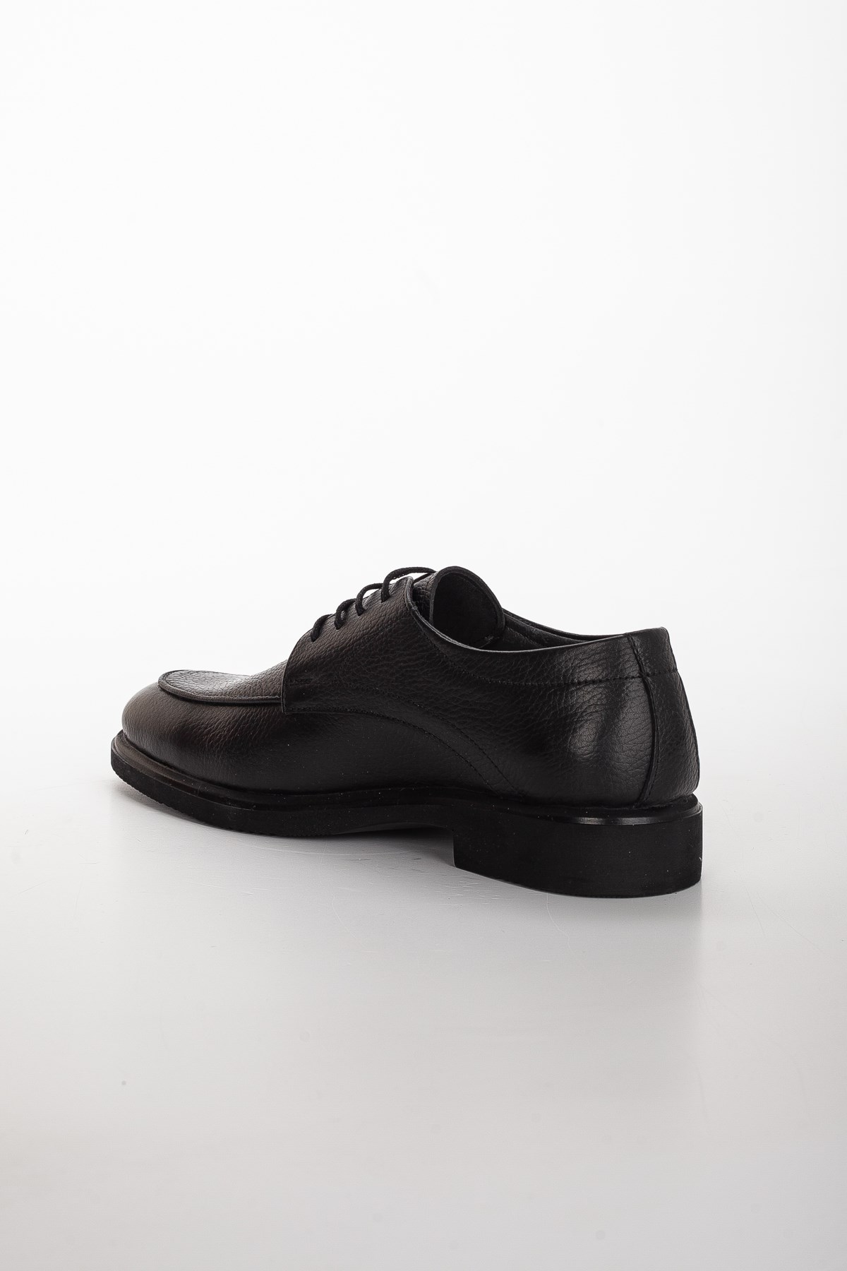Hakiki Deri maskeletli Bağcıklı Siyah Erkek Klasik Ayakkabı