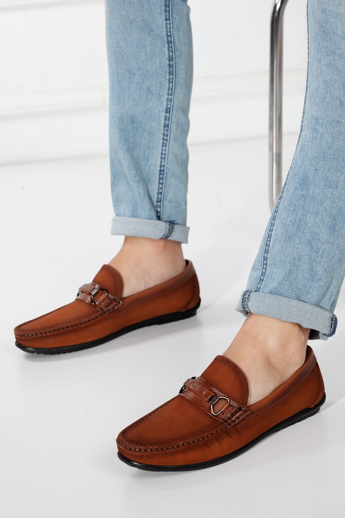 KAPLAMA TOKA NUBUK HORTUMLU LOAFER TABA
