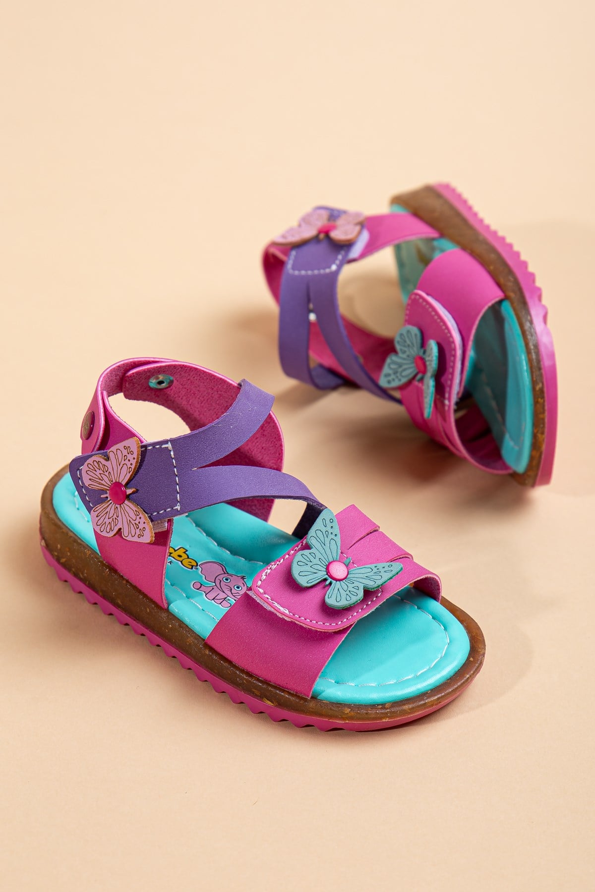 KELEBEK İLKADIM BEBE KIZ SANDALET MOR