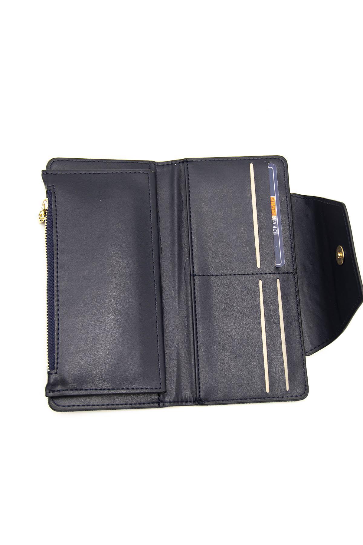 Silver & Polo SP1114 Kadın Cüzdan & Kartlık Lacivert