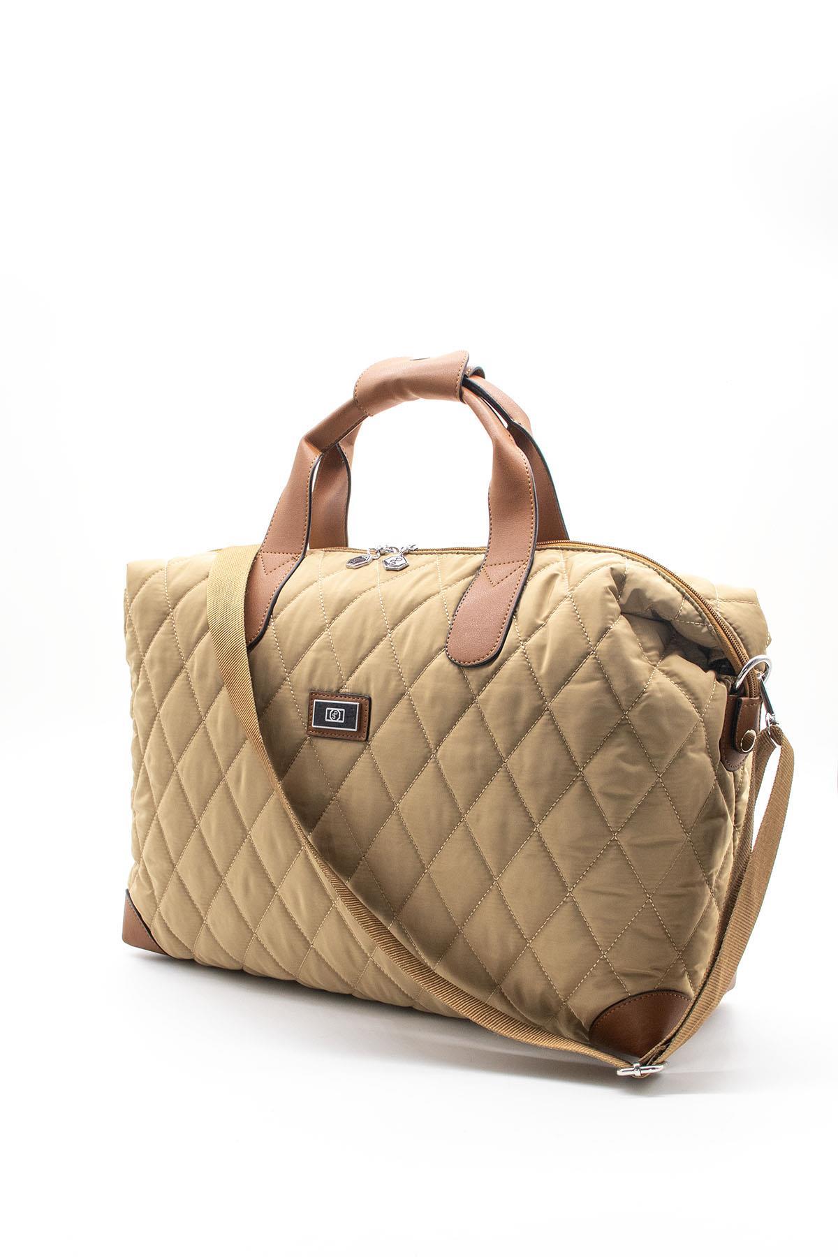 Silver & Polo SP1141 Kadın Seyahat Çantası A.Vizon-Taba