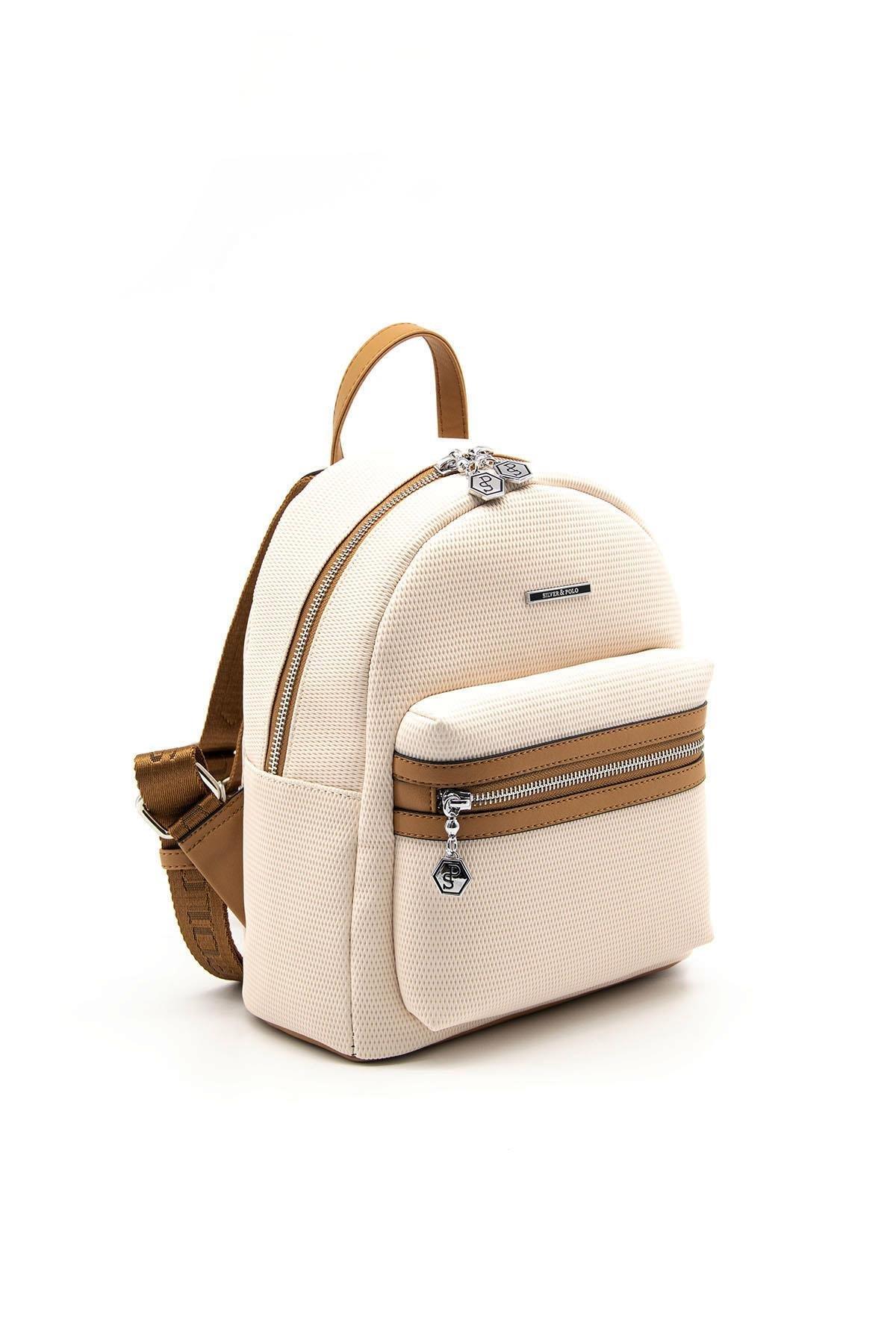 Silver & Polo SP1146 Kadın Sırt Çantası Bej-A.Taba