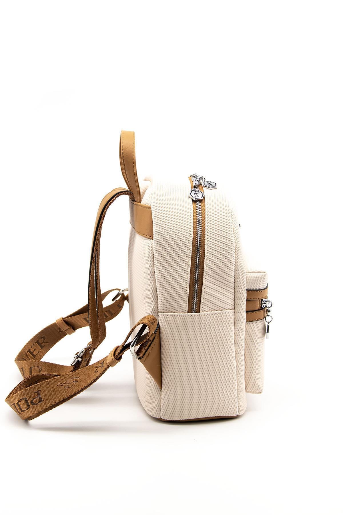 Silver & Polo SP1146 Kadın Sırt Çantası Bej-A.Taba